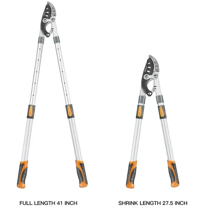 AIRAJ 27-41” Extendable Anvil Loppers Heavy Duty with Compound Action, Tree Trimmer with 2 Inch Cutting Capacity, Chops Thick Branches Ease,Heavy Duty Tree Pruner with SK5 Spare Blade